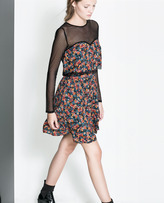 Thumbnail for your product : Zara 29489 Combination Floral Dress