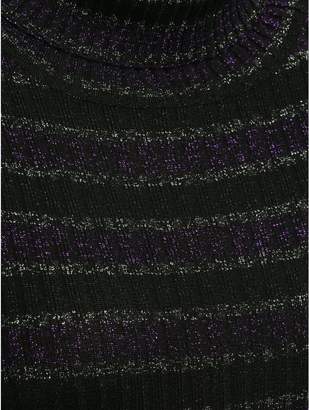 M&Co Stripe glitter knit dress