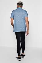 Thumbnail for your product : boohoo Sublimation All Over Print Short Sleeve Polo