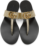 Thumbnail for your product : Gucci Silver GG Marmont Sandals