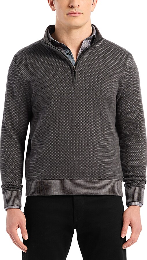 Robert Graham Walton Long Sleeve Quarter Zip Sweater