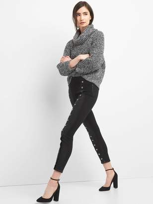 Gap Super High Rise True Skinny Jeans with Button Embellishment