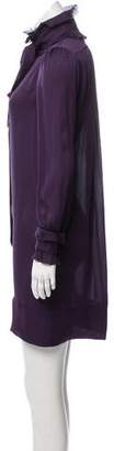 Emilio Pucci Long Sleeve Silk Dress