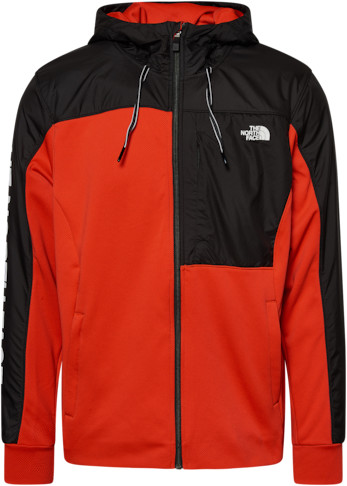The North Face Essential Full-Zip Jacket - Red / Black - ShopStyle