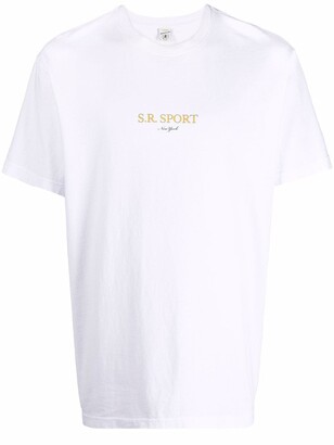 Sporty & Rich logo-print cotton T-Shirt