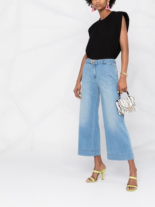 Pinko Cropped Flared Jeans