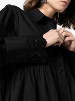 Thumbnail for your product : Simone Rocha Embroidered Cotton Shirt Dress