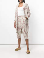 Thumbnail for your product : Aleksandr Manamis floral print cropped trousers