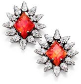 Thumbnail for your product : Dannijo Neva Crystal Button Earrings