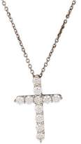 Thumbnail for your product : Tiffany & Co. Platinum Diamond Cross Pendant Necklace