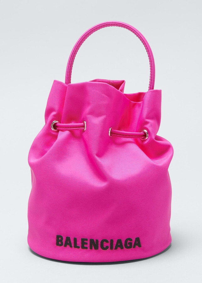 Balenciaga Wheel XS Drawstring Bucket Bag - Black for Women