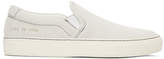 Thumbnail for your product : Common Projects White Suede Slip-On Sneakers