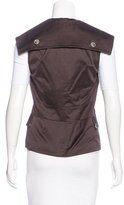 Thumbnail for your product : Ports 1961 Cap Sleeve Button-Up Vest w/ Tags