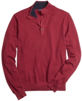 Thumbnail for your product : Brooks Brothers Cotton Cashmere Button Mockneck