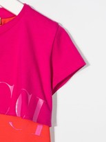Thumbnail for your product : Emilio Pucci Junior two-tone logo T-shirt