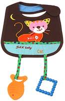Thumbnail for your product : MagiDeal Cute Animal Cotton Toddler Infant Baby Bibs Saliva Pinafore with Teethers