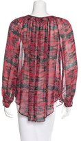 Thumbnail for your product : Rachel Zoe Printed Silk Top