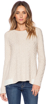Thumbnail for your product : White + Warren Aran Cable Crew Neck Sweater