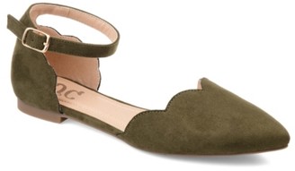 green flats for women