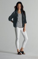Thumbnail for your product : Eileen Fisher Stand Collar Silk Jacket (Regular & Petite)