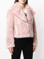 Thumbnail for your product : Patrizia Pepe furry cropped jacket