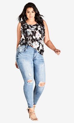 City Chic Young Floral Top