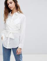 Thumbnail for your product : Warehouse Tie Front Shirt