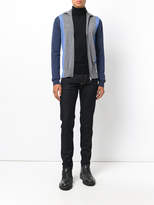 Thumbnail for your product : DSQUARED2 block panel zipped cardigan