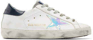 Golden Goose SSENSE Exclusive White Leather Superstar Sneakers