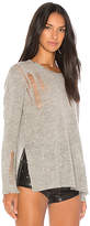 Thumbnail for your product : Enza Costa Cashmere Side Slit Crewneck Sweater