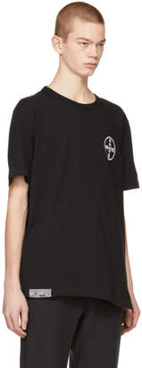 Off-White Black and White Cross Spliced T-Shirt
