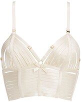 Thumbnail for your product : Bordelle Bondage satin corset bra
