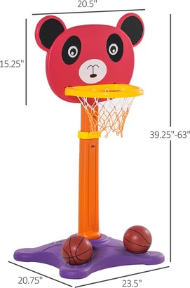 Qaba 2-In-1 Basketball Hoop And Dart Board