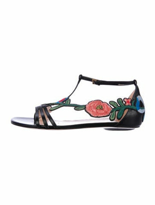 gucci floral sandals