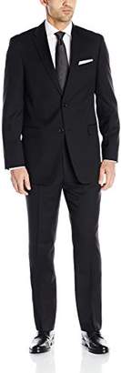 Tommy Hilfiger Men's Weave 2 Button Side Vent Trim Fit Suit