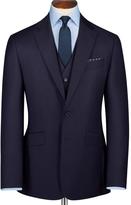 Thumbnail for your product : Charles Tyrwhitt Ink Burlington birdseye travel Classic fit suit