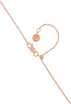 Thumbnail for your product : Monica Vinader Siren and Riva rose gold-plated quartz necklace