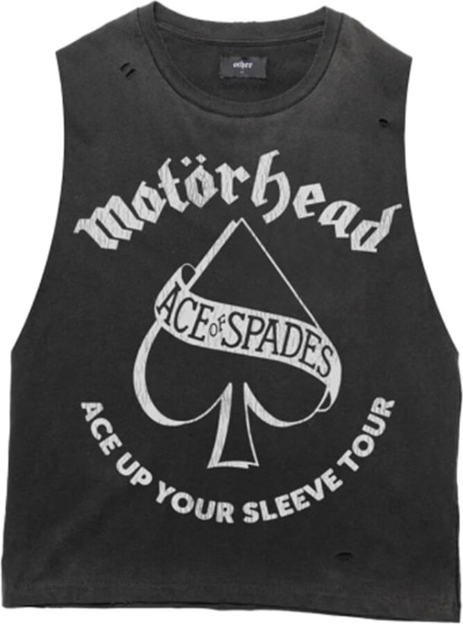 OTHER UK Women's Motorhead Ace Up Your Sleeve Vintage Band Vest
