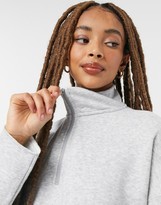 Thumbnail for your product : aerie cropped quarter zip sweat in grey