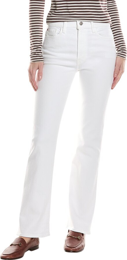 Hudson Blair White High-Rise Bootcut Jean