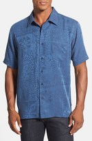 Thumbnail for your product : Quiksilver 'Aganoa Bay 3' Regular Fit Short Sleeve Jacquard Sport Shirt