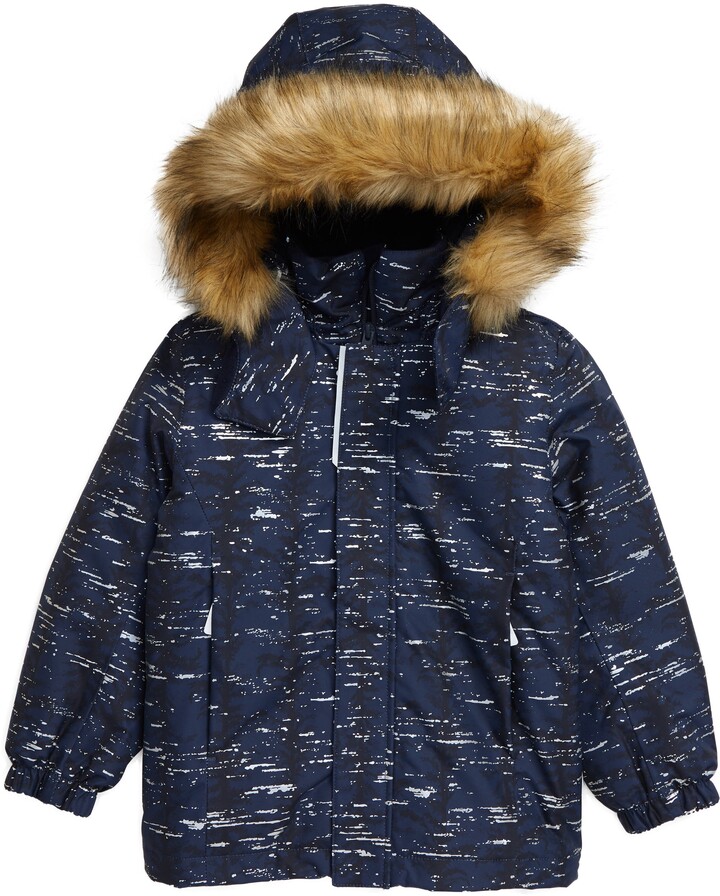 toddler boy fur hood coat