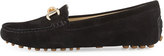 Thumbnail for your product : Patricia Green Brynn Suede Buckle Loafer, Black