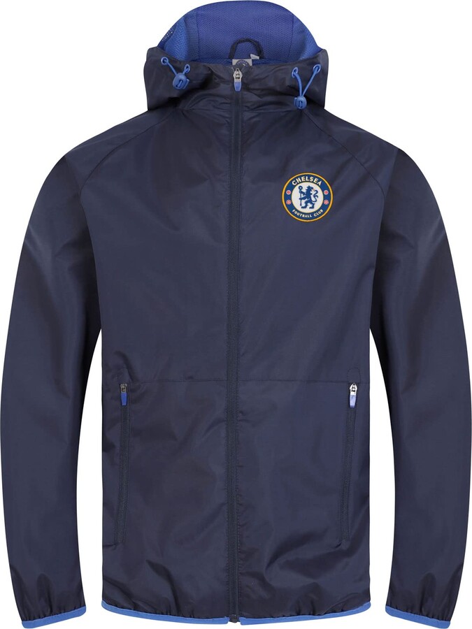 Chelsea F.C. Chelsea FC Official Gift Mens Shower Jacket Windbreaker