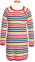 Thumbnail for your product : Tea Collection 'Gingerbread' Stripe Sweater Dress (Toddler Girls, Little Girls & Big Girls)