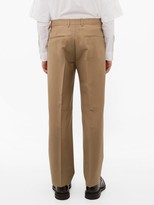 Thumbnail for your product : Bottega Veneta Mohair-blend Slim-fit Trousers - Camel