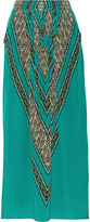 Thumbnail for your product : Vix Swimwear 2217 Vix Xingu Liza silk crepe de chine maxi skirt