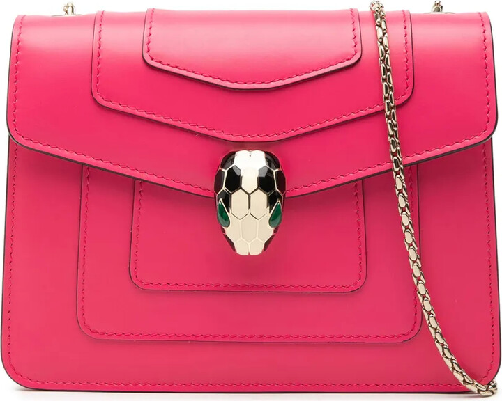 Bvlgari Pre-Owned 2010-2025 Small Leather Square Serpenti Forever Chain crossbody bag