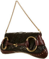 Thumbnail for your product : Gucci Python Horsebit Shoulder Bag