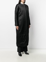 Thumbnail for your product : LA COLLECTION Pheme concealed silk coat